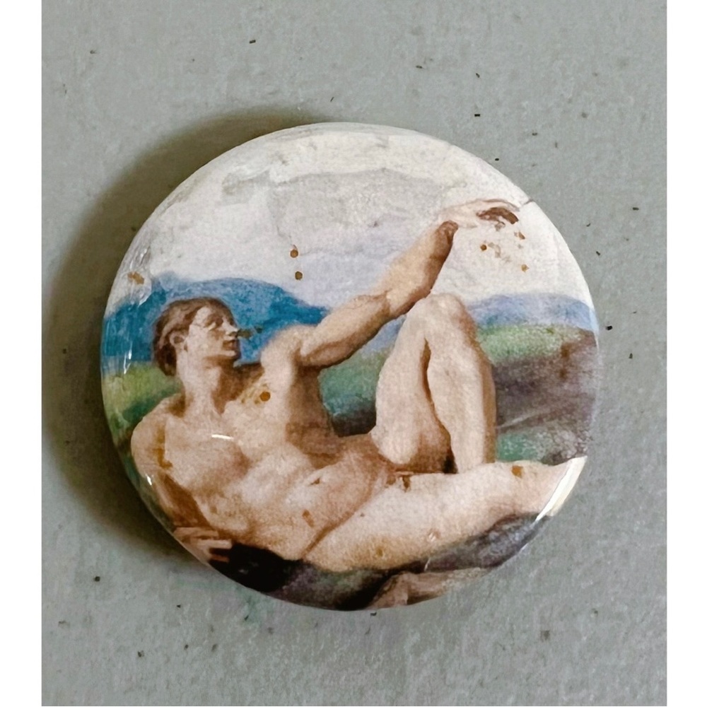 Michelangelo “The Creation of Adam” Painting Art Fashion Pin Brooch ✨